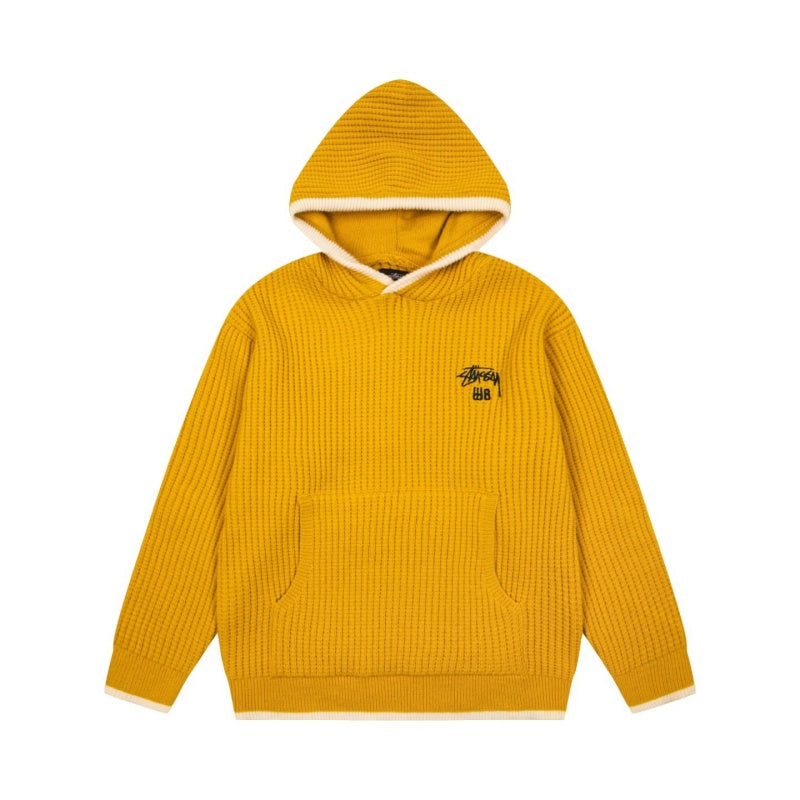 Stussy Sweater High-quality knitwear for autumn winter Hooded sweater Loose fit