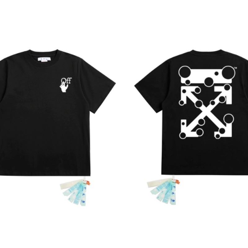OFF WHITE T SHITRS High-quality 100% pure cotton streetwear