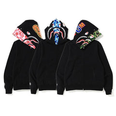 Bathing Ape Bape Hoodie Autumn and Winter Fashion Brand Cardigan Zipper Hoodie Youth Fashion