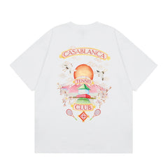 Casablanca T SHIRTS High-quality pure cotton streetwear