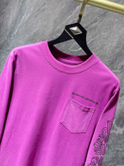 CHH  Heart Long Sleeve Shirt Unisex Fashion Loose Long Sleeve Shirt