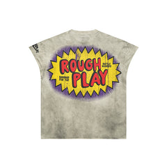 Rough Play T Shirts RoughPlay Skateboard T-Shirt with rhinestones