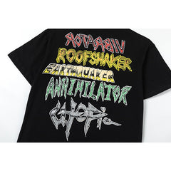 Travis Scott T Shirts Cactus Jack x Utopia Utopia joint short sleeve