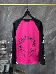 CHH  Heart Long Sleeve Shirt Unisex Fashion Loose Long Sleeve Shirt