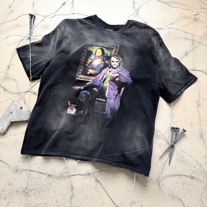Unisex Vintage T Shirts Saint ¡Á Joker Artist Limited Edition Collaboration T-Shirt. Features authentic-spec 280g heavyweight fabric that retains its quality after washing. Crafted with vintage-style single-stitch and heaven-and-earth (blind stitc