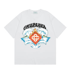 Casablanca T SHIRTS High-quality pure cotton streetwear