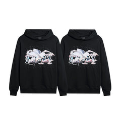 Amiri Hoodie Polka dots and ink splashes