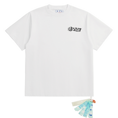 OFF WHITE T SHITRS High-quality 100% pure cotton streetwear