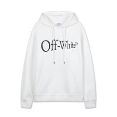 OW Irregular Letter Arrow Pattern Crew Neck Pullover Sweater