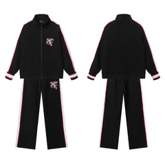 Trapstar Jacket & Sweatpants Two-Piece Set – High-Quality Casual Embroidered Set