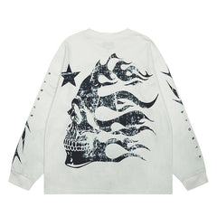 HS Long Sleeve Shirts Hip-hop loose oversize