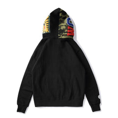 Bathing Ape Bape Hoodie Autumn and Winter Men's Cotton Hooded Sweater Fleece Jacket