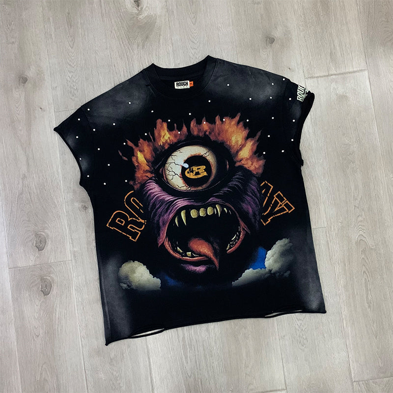 Rough Play T Shirts RoughPlay Monster CutOff Sleeves