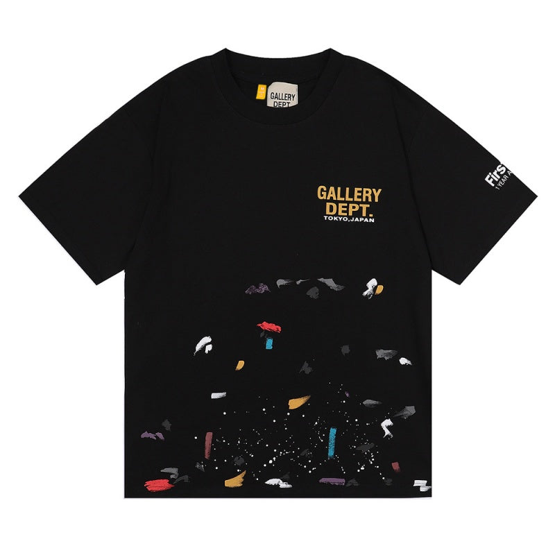 GALLERY DEPT T Shirts Ink-splatter style pure cotton casual wear
