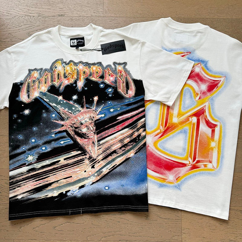 Godspeed T Shirts 100% pure cotton 260g fabric Streetwear fashion