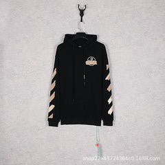 Off White hoodie Classic Arrow Strip Sleeve Hooded