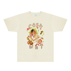 Casablanca T Shirts Street High-quality pure cotton