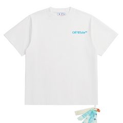 OFF WHITE T SHITRS High-quality 100% pure cotton streetwear