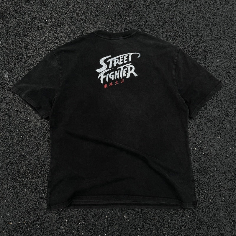 Unisex Vintage T Shirts Street Fighter Wind, Forest, Fire, Mountain Limited Edition ¨C High-Street Style Featuring Premium Distressed Wash Craftsmanship