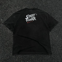 Unisex Vintage T Shirts Street Fighter Wind, Forest, Fire, Mountain Limited Edition ¨C High-Street Style Featuring Premium Distressed Wash Craftsmanship
