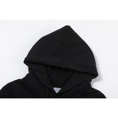 Off White hoodie Black and white portrait oil painting pattern hooded