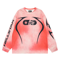HS Long Sleeve Shirts Hip-hop loose oversize