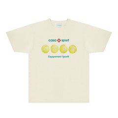 Casablanca T Shirts Street High-quality pure cotton