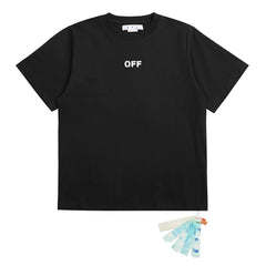 OFF WHITE T SHITRS High-quality 100% pure cotton streetwear