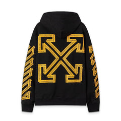 OW cordon arrow pattern pullover hooded sweatshirt