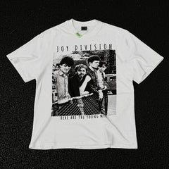 Unisex Vintage T Shirts Punk Lives Forever Limited Edition ¨C West Coast Street/Graffiti/Hip-Hop Style High-Street Short-Sleeve Tee; Heavyweight fabric with distressed wash finish; White ink direct-to-garment (DTG) print.