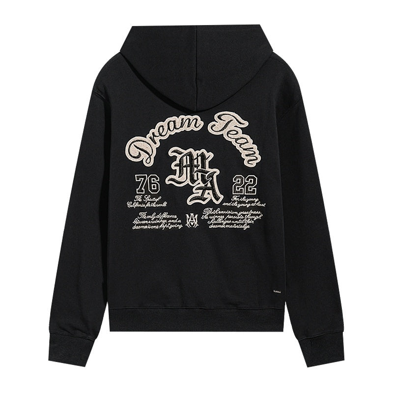 Amiri Hoodie Embroidered-style font