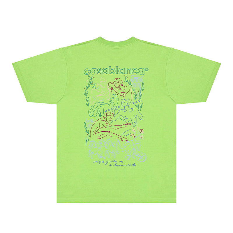 Casablanca T Shirts Street High-quality pure cotton