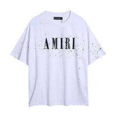 Amiri T Shirts Polka dots and ink splashes
