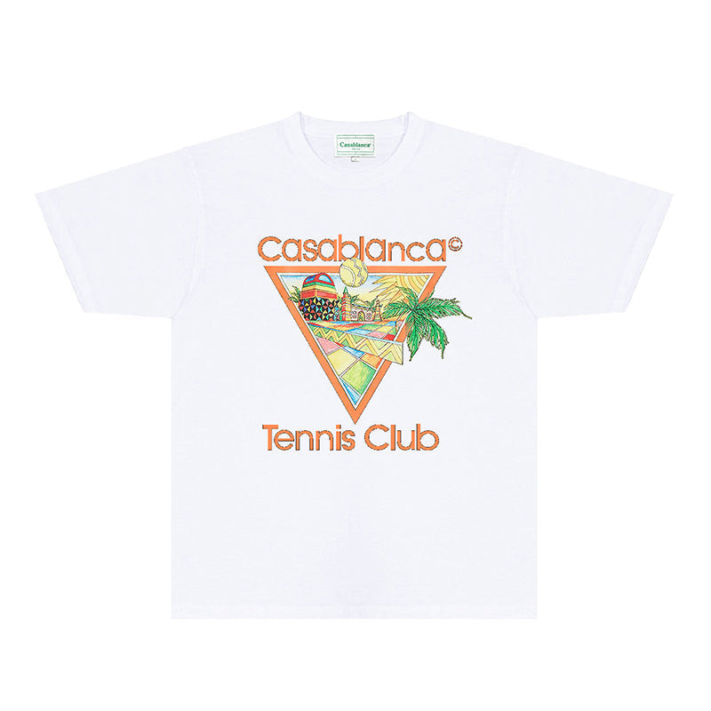 Casablanca T Shirts Street High-quality pure cotton