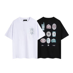Amiri T Shirts Red text
