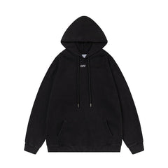 Off White hoodie Color Portrait Oil Painting Wash Hood