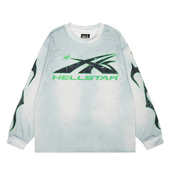 HS Long Sleeve Shirts Hip-hop loose oversize