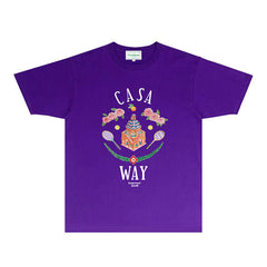 Casablanca T Shirts Street High-quality pure cotton