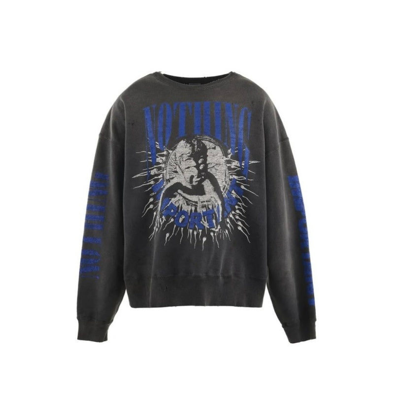 Saint Michael Printed Cotton Sweatshirt