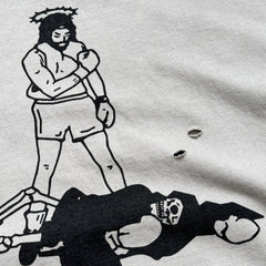 Unisex Vintage T Shirts CHOOOSELF 26SS Kendrick Lamar FFITB Limited Edition ¨C Heavyweight Washed, Distressed & Destroyed Streetwear T-Shirt (Boxy/Cropped Punk Style)