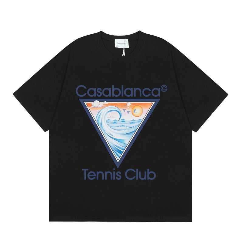 Casablanca T SHIRTS High-quality pure cotton streetwear