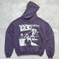 Unisex Vintage HoodiePurple Memories Limited Edition Hoodie ¨C Custom-made using heavyweight [Indigo Purple] fabric identical to the original.