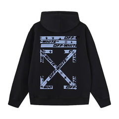 Off White hoodie Palm Letter Arrow Pattern Pullover Hood