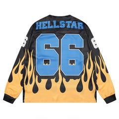 HS Long Sleeve Shirts Hip-hop loose oversize