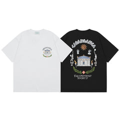 Casablanca T SHIRTS High-quality pure cotton streetwear