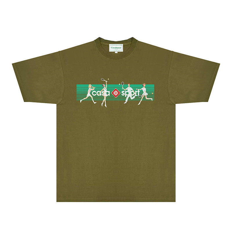 Casablanca T Shirts Street High-quality pure cotton