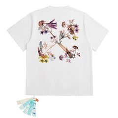 OFF WHITE T SHITRS High-quality 100% pure cotton streetwear