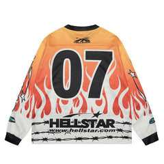 HS Long Sleeve Shirts Hip-hop loose oversize