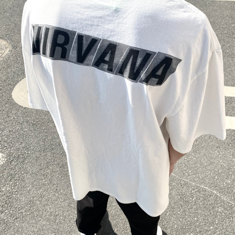 Unisex Vintage T Shirts Kurt Cobain Direct-to-Garment (DTG) Print ¨C High-Street Vintage Style, Heavyweight Fabric, Distressed Washed Finish