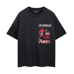Amiri T Shirts Red Devil